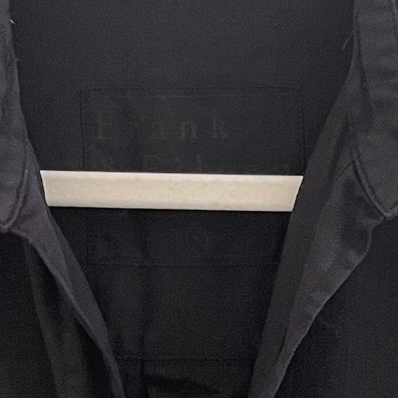 Frank & Eileen Shirley Oversized Button Up Shirt in Blackout Denim S - Picture 7 of 12